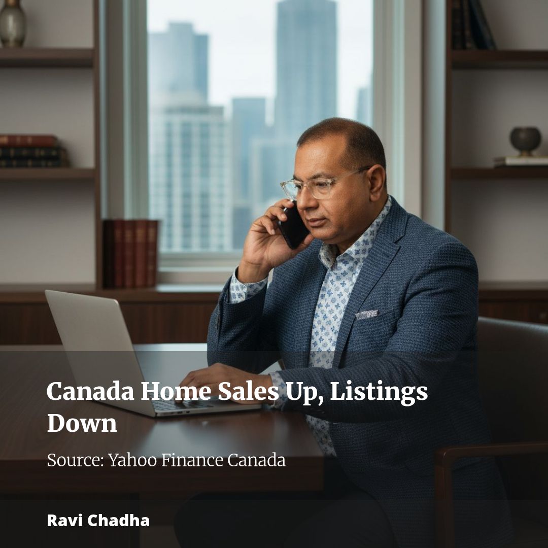 CREA data shows home sales up 0.5% while new listings fall 1.6% — regional markets shift toward balanced territory